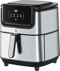 AirfryerElectrolux E6AF1-6ST AirFryer 8 Programlı Dokunmatik LCD Ekranlı 7 L Sepet Kapasiteli, 5.4 L Kızartma Kapasitesi Sıcak Hava Fritözü