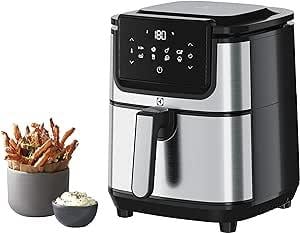 AirfryerElectrolux Explore 6 E6AF1-4ST AirFryer 8 Programlı Dokunmatik LCD Ekranlı 4.5 L Sepet Kapasiteli, 3.5 L Kızartma Kapasiteli Sıcak Hava Fritözü