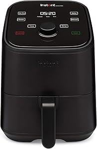AirfryerOUTLET Instant Brands Vortex Mini Airfryer, 2L Kapasite, Kızartma Tavası ve Mini Fırın, Siyah
