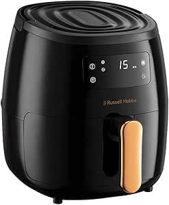 AirfryerRussell Hobbs SatisFry 26510-56 sıcak hava fritözü XL 5 l [7 pişirme fonksiyonu | taşıma sapı dahil] (bulaşık makinesinde yıkanabilir, zamanlayıcı ve sıcaklık ayarı 80°-200°C, yağsız fritöz, ız