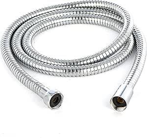 El Duşları ve ParçalarıFUSTY Universal Eko B Kalite Duş Hortumu Krom Duş Spirali 150 cm - Tüm Duş Başlıkları ile%100 Uyumlu Orjinal G1/2 Kolay Montaj