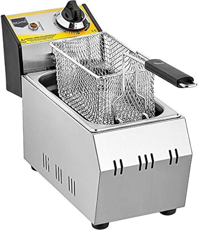 FritözlerRemta R90 Elektrikli Fritöz, 3 L, 2500 W, Gümüş Rengi, Yüksek hassasiyetli termostat
