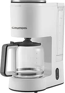 Kahve MakineleriOUTLET Grundig KM 5860 P Newline Filtre Kahve Makinesi, 10 Fincan Kapasiteli Cam Demlik, Kablo Sarıcı Sistem, 1000 W, Beyaz