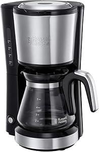 Kahve MakineleriOUTLET Russell Hobbs 24210-56 Mini Kahve Makinesi, Kompakt, 650 Watt, 5 Fincana Kadar, Paslanmaz Çelik, 0,6 Litre