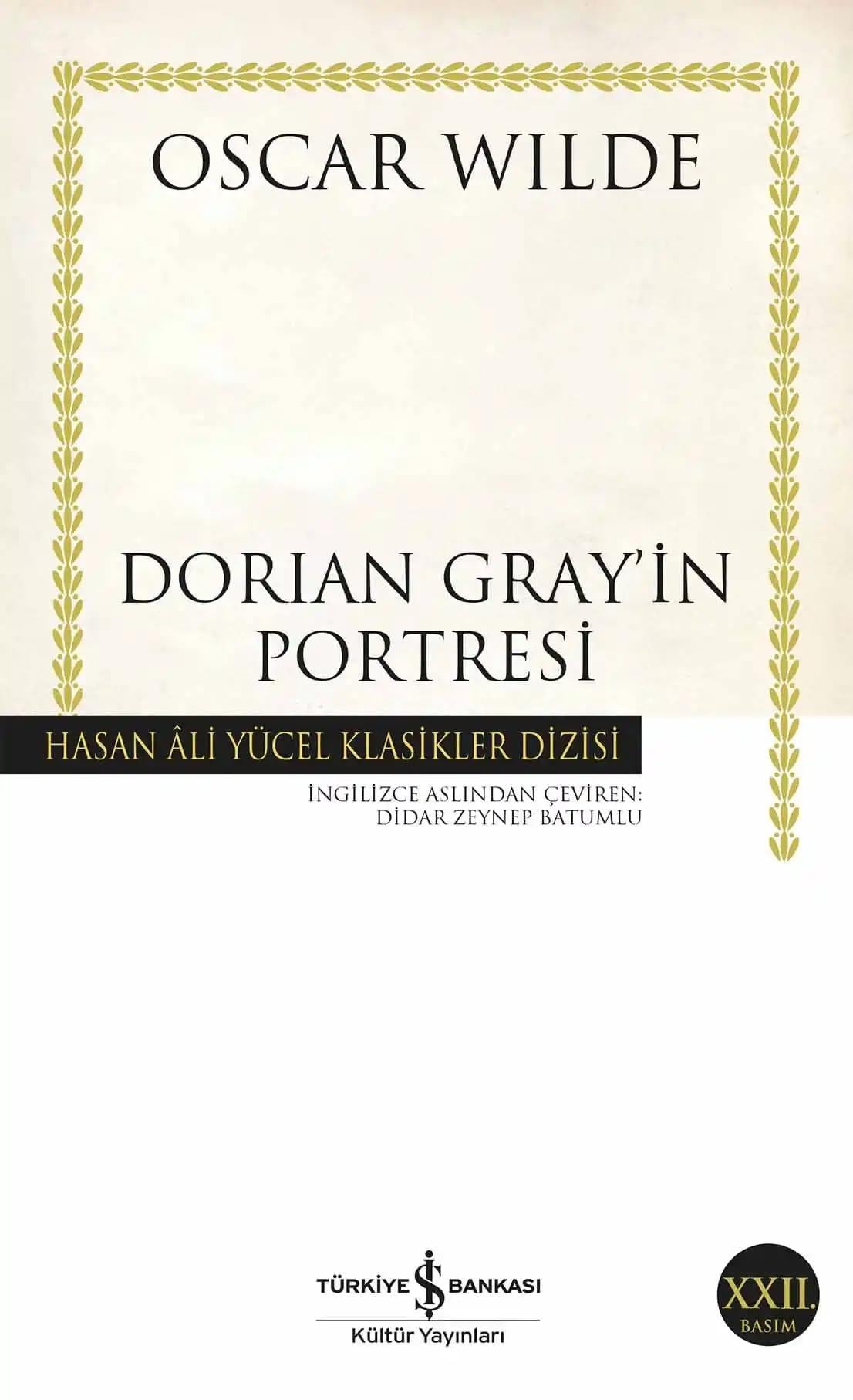 KitapDorian Gray’in Portresi: Hasan Ali Yücel Klasikler Dizisi