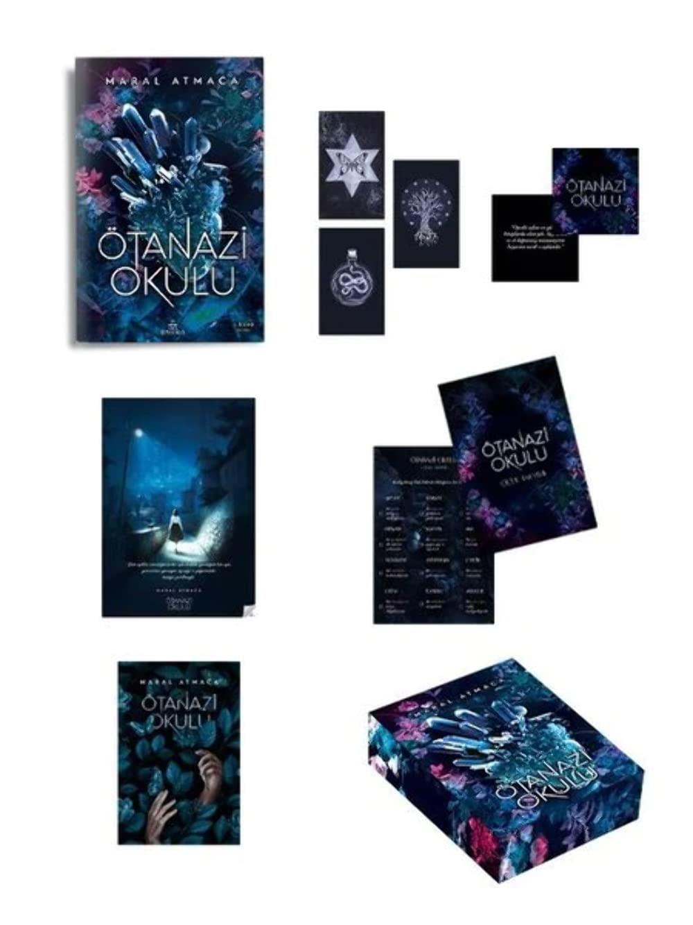 KitapÖtanazi okulu 1 ayraç, poster, alıntı kartları, çiçek defteri, Çiçek takvimi