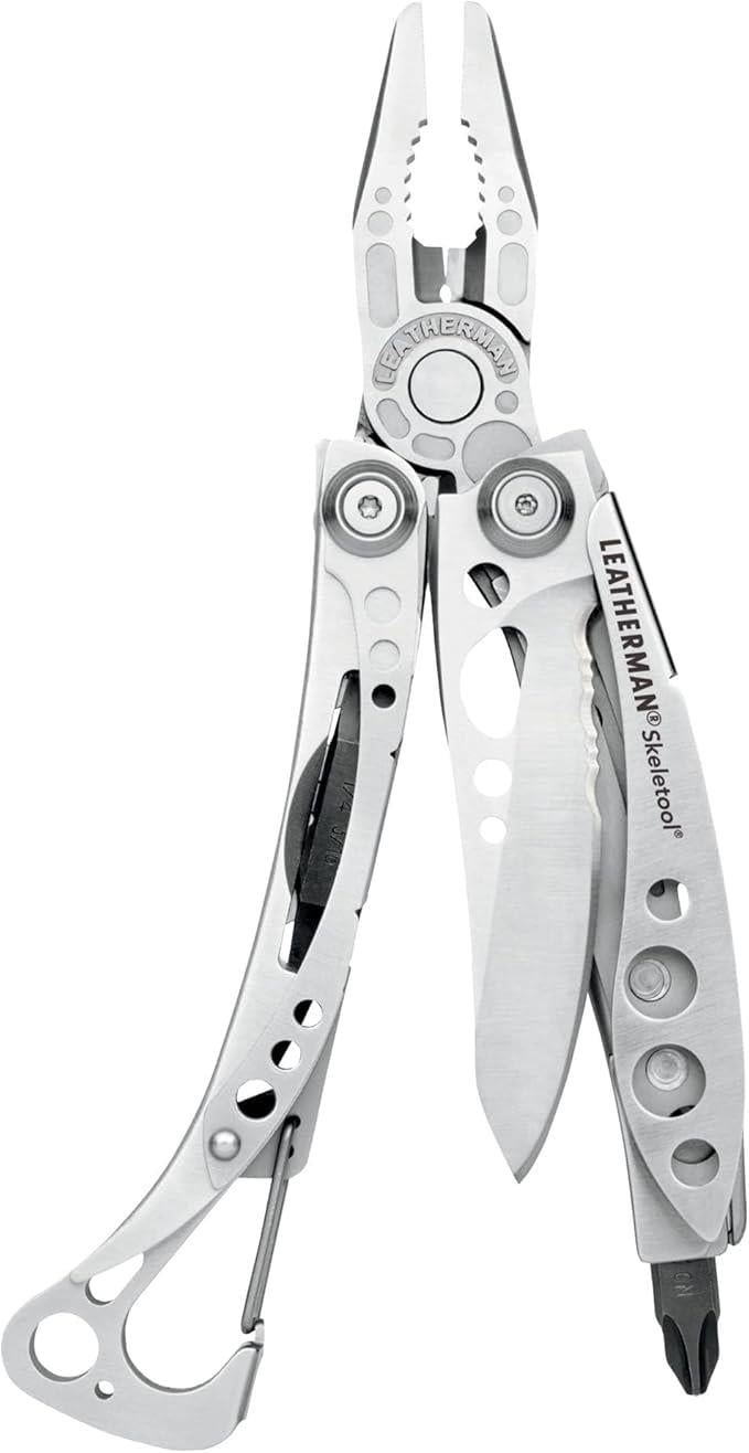 Pense ve Yan KeskilerLeatherman Skeletool Multitool - Metalik