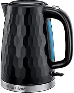 Su IsıtıcılarOUTLET Russell Hobbs Honeycomb Black Kettle bouilloire 1,7 L 2400 W siyah