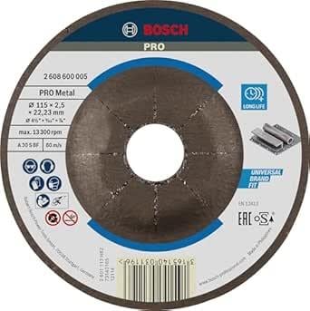 Taşlama Aksesuar ve ParçalarıBosch - 115 * 2, 5 mm Expert Serisi Bombeli Metal Kesme Diski (Taş)