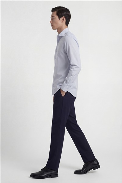 Giotelli Erkek Açık Mavi Normal Kesim Regular Fit %100 Pamuk Dokuma Klasik Yaka Gömlek