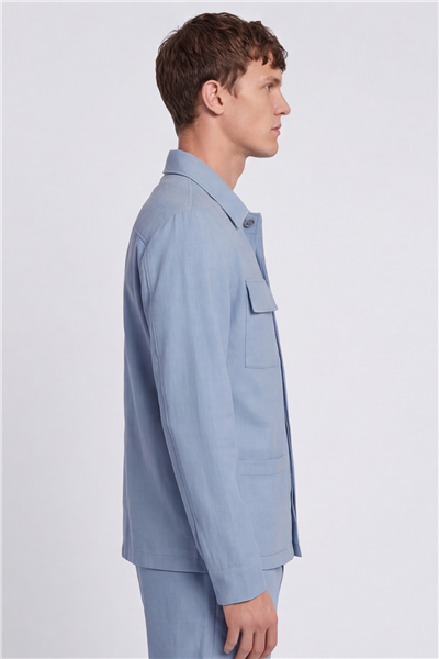 Giotelli Erkek Mavi Normal Kesim Regular Fit Dokuma Lastikli Bel Takım Elbise