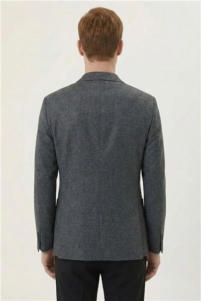 Giotelli Antrasit %100 Yün 6 Drop Erkek Ceket