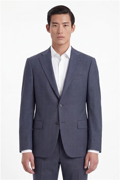 Giotelli Erkek Antrasit Dar Kesim Slim Fit Yünlü Dokuma Normal Bel 4 Drop Takım Elbise