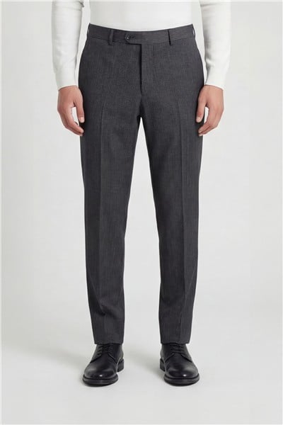 Giotelli Erkek Antrasit Dar Kesim Slim Fit %100 Yün Normal Bel Pantolon