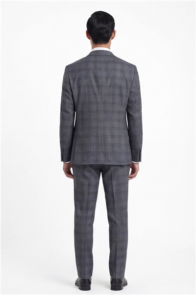 Giotelli Erkek Füme Dar Kesim Slim Fit Viskon Dokuma Normal Bel 10 Drop Yelekli Klasik Takım Elbise