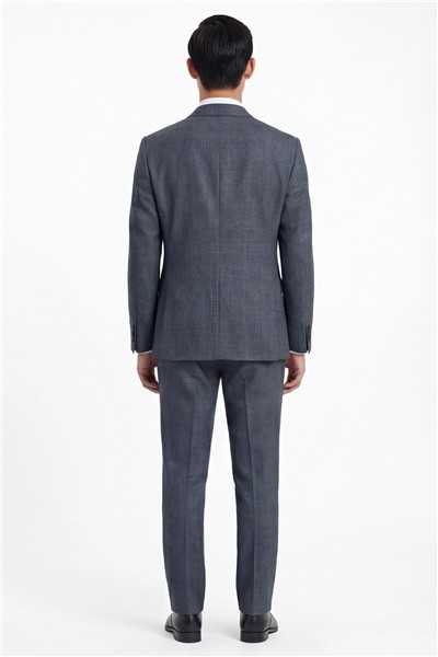 Giotelli Erkek Antrasit Dar Kesim Slim Fit Viskon Dokuma Normal Bel 6 Drop Yelekli Klasik Takım Elbise