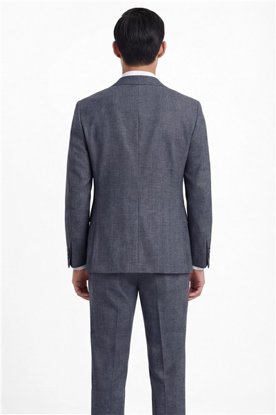 Giotelli Erkek Füme Dar Kesim Slim Fit Viskon Dokuma Normal Bel 6 Drop Yelekli Klasik Takım Elbise