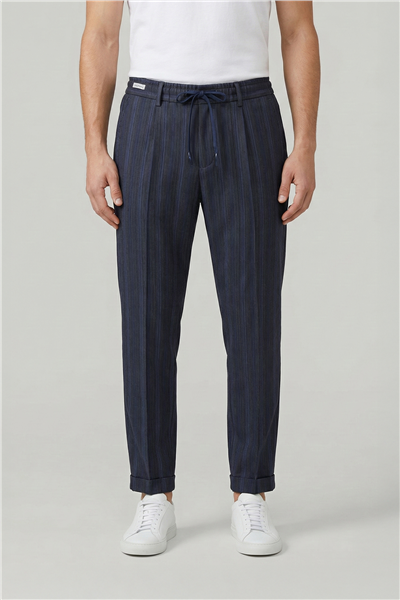 Giotelli Erkek Viskon Karışımlı Klasik Siyah Pantolon