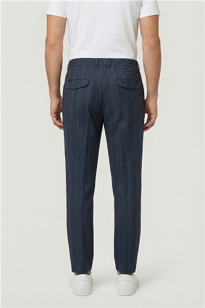 Giotelli Erkek Viskon Karışımlı Klasik Haki Pantolon