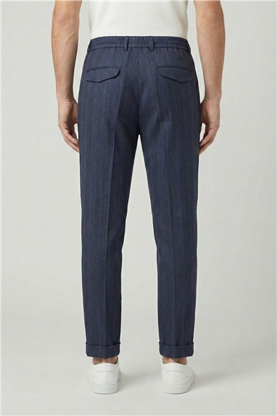 Giotelli Erkek Viskon Karışımlı Klasik Lacivert Pantolon
