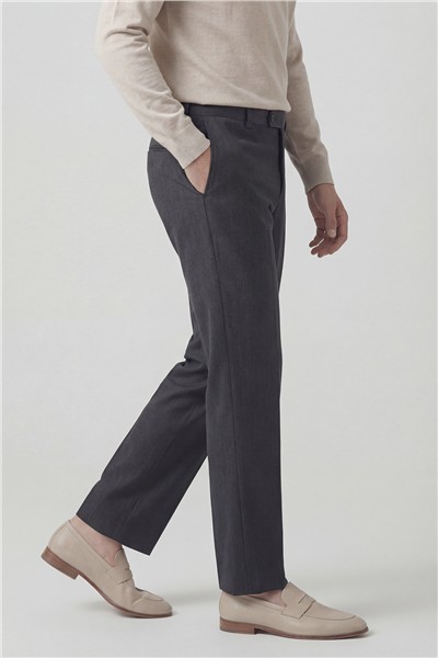 Giotelli Erkek Füme Dar Kesim Slim Fit Viskon Dokuma Normal Bel Dokuma Pantolon