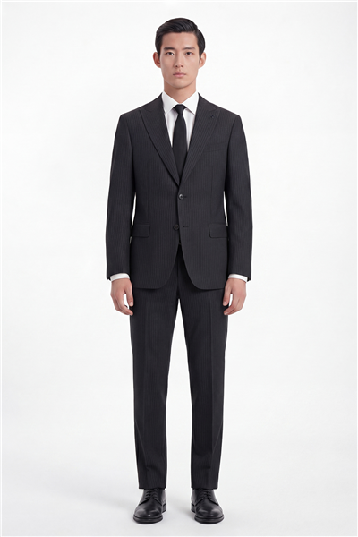 Giotelli Erkek Siyah Dar Kesim Slim Fit Yünlü Dokuma Normal Bel 4 Drop Takım Elbise
