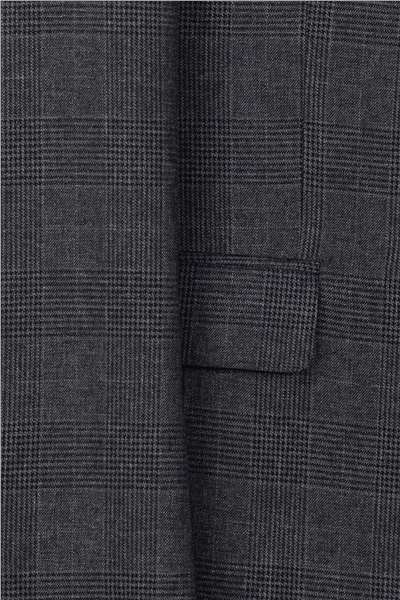 Giotelli Erkek Siyah Dar Kesim Slim Fit Viskon Dokuma Normal Bel 6 Drop Yelekli Klasik Takım Elbise