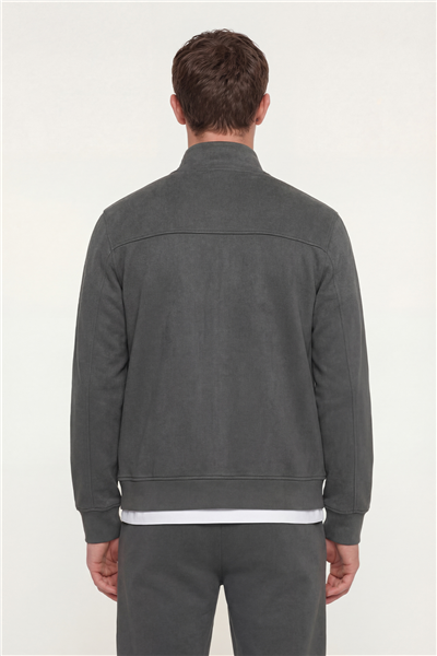 Giotelli Füme Regular Fit Yarım Balıkçı Yaka Fermuarlı TrackSuit