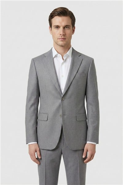 Giotelli Gri 6 Drop Polyester Viskon Karışımlı Elastan İçerikli Erkek Takım Elbise