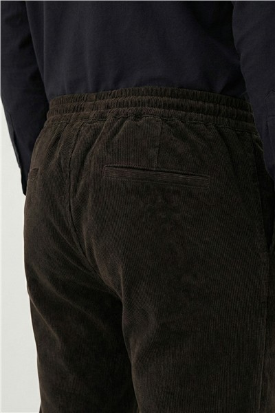 Giotelli Kahve Dokuma Kumaş Normal Bel Standart Boy Erkek Pantolon