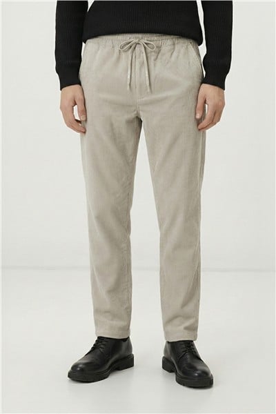 Giotelli Erkek Kemik Normal Kesim Regular Fit Pamuklu Dokuma Lastikli Bel Pantolon