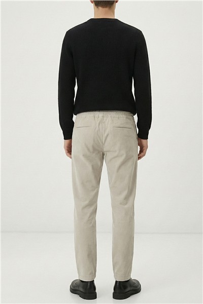 Giotelli Erkek Kemik Normal Kesim Regular Fit Pamuklu Dokuma Lastikli Bel Pantolon