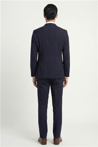 Giotelli Erkek Lacivert Dar Kesim Slim Fit Pamuklu Dokuma Normal Bel 6 Drop Takım Elbise