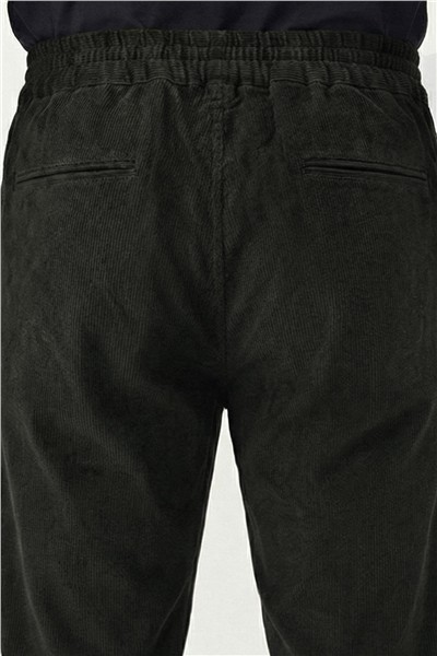Giotelli Yeşil Dokuma Kumaş Normal Bel Standart Boy Erkek Pantolon