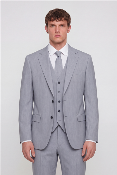Gri VEST SUIT PRNT