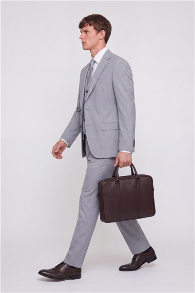 Gri VEST SUIT PRNT