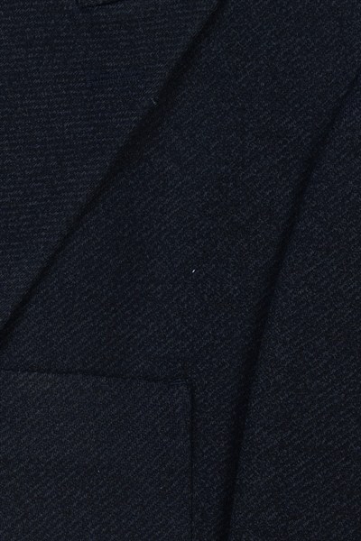 Giotelli Erkek Koyu Lacivert Dar Kesim Slim Fit Viskon Fleto Kapaklı Cep Kruvaze Yaka 6 Drop Takım Elbise