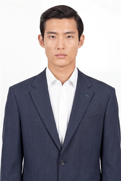 Giotelli Erkek Lacivert Dar Kesim Slim Fit Viskon Dokuma Normal Bel 6 Drop Takım Elbise