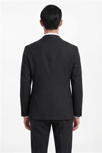 Giotelli Erkek Siyah Dar Kesim Slim Fit Yünlü Dokuma Normal Bel 4 Drop Takım Elbise