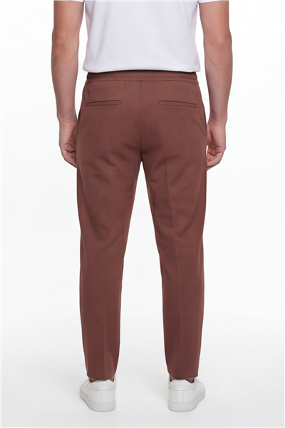 Giotelli Erkek Tarçın Dar Kesim Slim Fit Pamuklu Dokuma 6 Drop Pantolon