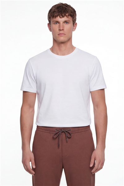 Giotelli Erkek Tarçın Dar Kesim Slim Fit Pamuklu Dokuma 6 Drop Pantolon