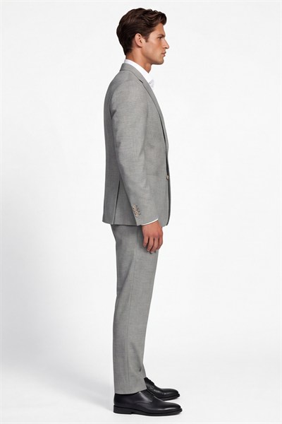 Giotelli Erkek Taş Dar Kesim Slim Fit Viskon Armürlü Klasik Yaka 6 Drop Takım Elbise