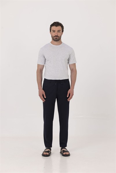 Açık Gri %100 Pamuk Bisiklet Yaka Düz Renk Basic T-Shirt