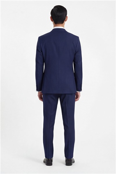 Giotelli Erkek Açık Lacivert Dar Kesim Slim Fit Viskon Dokuma Normal Bel 6 Drop Takım Elbise