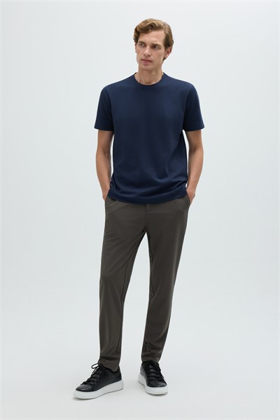 Açık Lacivert SUPERFINE MERSERIZE COTTON T-SHIRT
