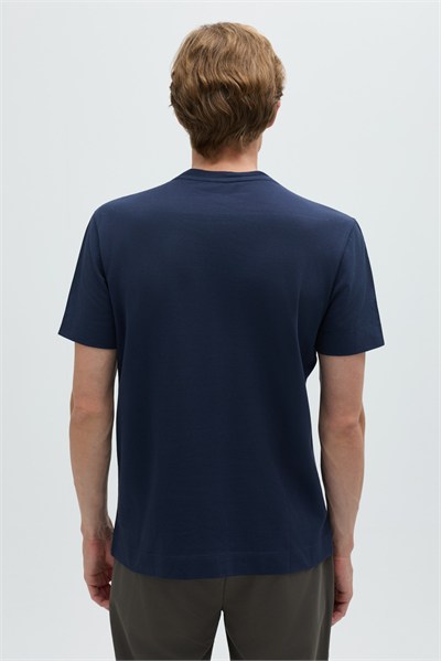 Açık Lacivert SUPERFINE MERSERIZE COTTON T-SHIRT