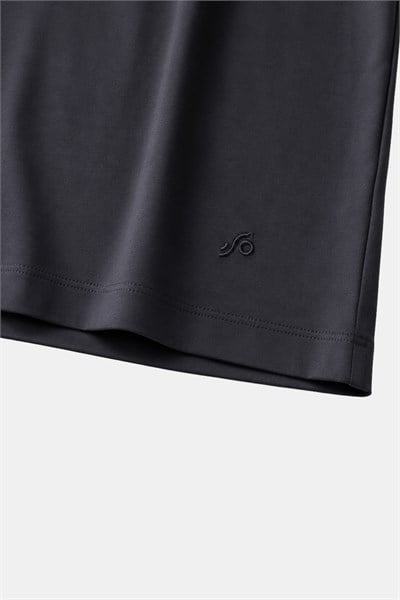 Antrasit %100 Pamuk Regular Fit Bisiklet Yaka Basic T-shirt