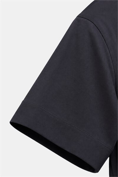 Antrasit %100 Pamuk Regular Fit Bisiklet Yaka Basic T-shirt