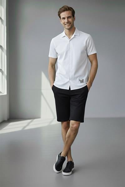 APAŞ YAKA ERKEK GÖMLEK Beyaz