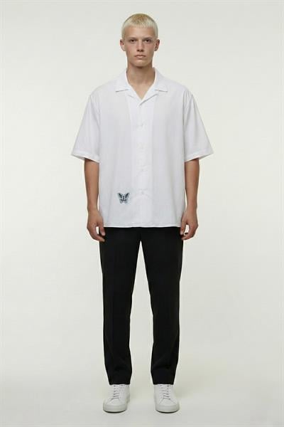 Giotelli Beyaz Apaş Yaka Erkek Gömlek